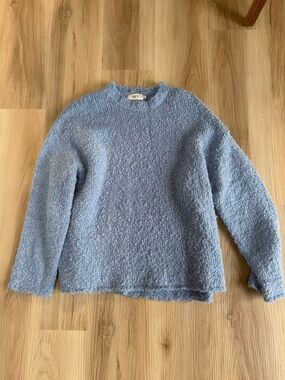 SET Active Light Blue Bouclé Crew Sweater